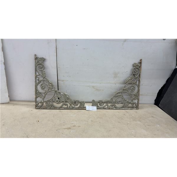 Pair of Cast Iron Grapevine & Scrollwork Brackets, 20 x 20"