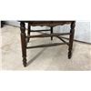 Image 2 : Pressed Back Wood Armchair with Spindle Back & Turned Legs