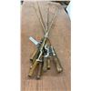 Image 1 : Assorted 9 Antique Fishing Rods: True Temper, Camlock, & Speedlock