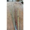 Image 7 : Assorted 9 Antique Fishing Rods: True Temper, Camlock, & Speedlock
