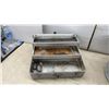 Image 7 : Galvanized Tub, Metal Tackle Box, with Lead Fishing Weights, Large Hooks, Wire Tomato Cages