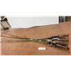 Image 1 : Nine Antique Fishing Rods with Cork & Wood Handles