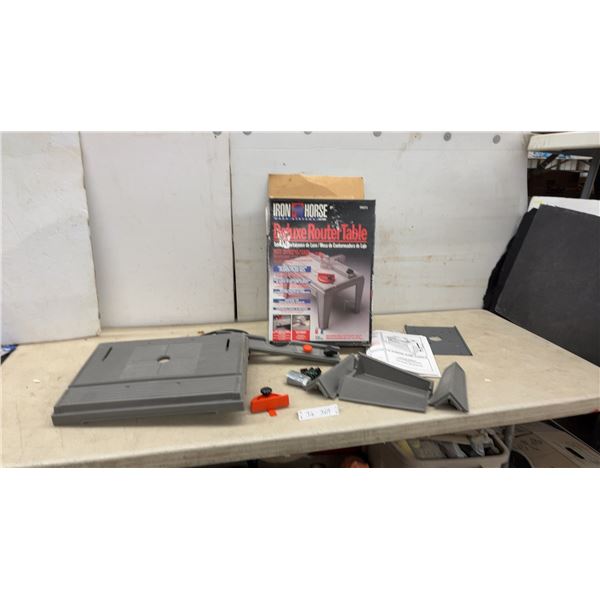 Iron Horse Deluxe Router & Sabre Saw Table, Power Shut-Off Bar, & More