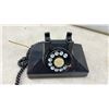 Image 4 : Vintage Black Rotary Dial Telephone with Handset & Coiled Cord