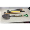 Image 1 : Assorted Hand Tools: True Temper Shovel, Sledgehammer, Axe, & Hand Saw