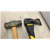 Image 2 : Assorted Hand Tools: True Temper Shovel, Sledgehammer, Axe, & Hand Saw