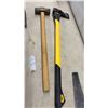 Image 3 : Assorted Hand Tools: True Temper Shovel, Sledgehammer, Axe, & Hand Saw