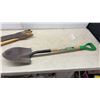 Image 6 : Assorted Hand Tools: True Temper Shovel, Sledgehammer, Axe, & Hand Saw