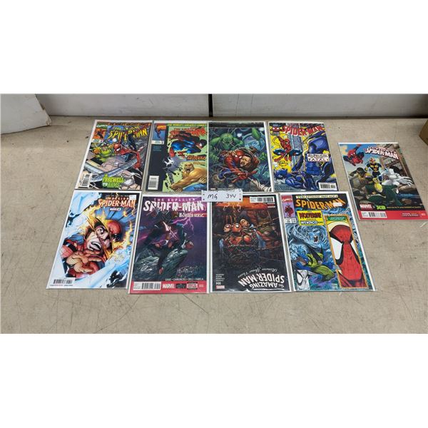 Marvel Spider-Man Comic Book Lot: The Amazing Spider-Man, Superior Spider-Man, & More (9)
