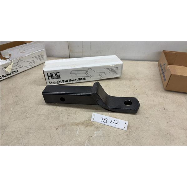 2 New HDC Homier Straight Ball Mount Hitch, 5000 lb. Gross Load Rating, 10" Length