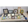 Image 1 : Assorted Picture Frames, Wall Art, Collector Plate, Clock& More