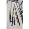Image 8 : Red Folding Camp Chair, Plano 3100 Tackle Box w/Contents, Fishing Rods, & Carry Case