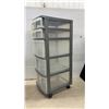 Image 2 : Sony Speaker & 5-Drawer Plastic Rolling Storage Cart