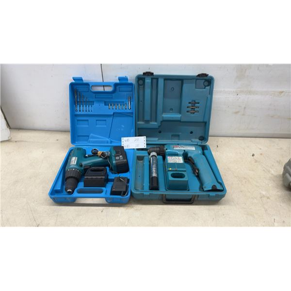 Makita 6095D 9.6V Cordless Drill/Driver and 7.2V Cordless Drill/Driver Sets With Cases and More