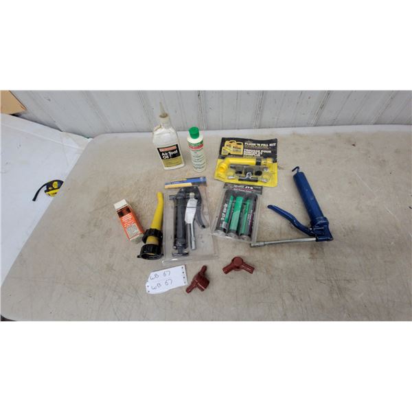 Grease Gun, Mystik JT-6 Grease, Prestone Flush 'N Fill Kit, Air Tool Oil and More