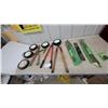 Image 1 : Lawn and Garden Lot: Replacement Mower Wheels, Blades, Hedge Shears, Loppers, Pruners and More