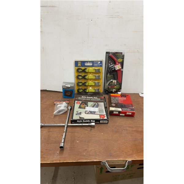 FlanGo Gas Station, Power Fist 4-Piece Cam Straps, K&N High-Flow Air Filter 33-2025, Auto Saddle Ba