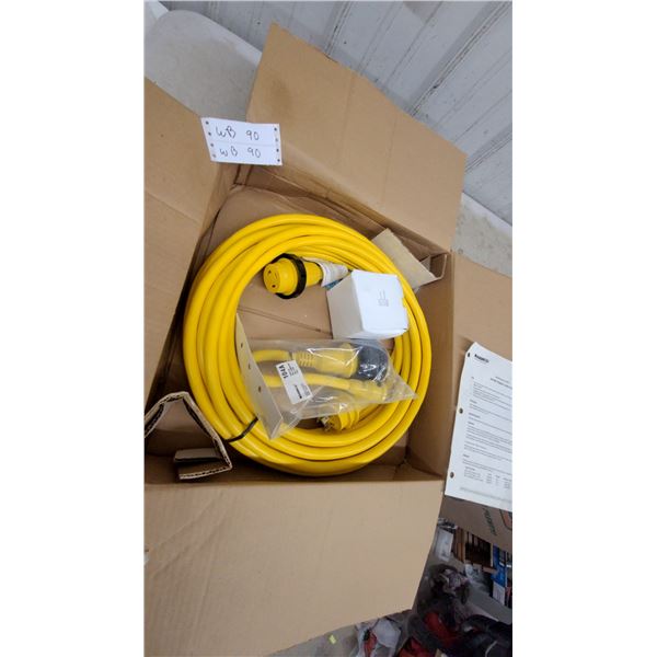 Marinco 50FCM 30 Amp 50' Shore Power Cordset and 104A 30 Amp to 15 Amp Pigtail Adapter