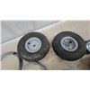 Image 2 : Galvanized Steel Wire Cable, Pneumatic Utility Wheels, and Auxiliary Lights Lot