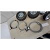 Image 4 : Galvanized Steel Wire Cable, Pneumatic Utility Wheels, and Auxiliary Lights Lot