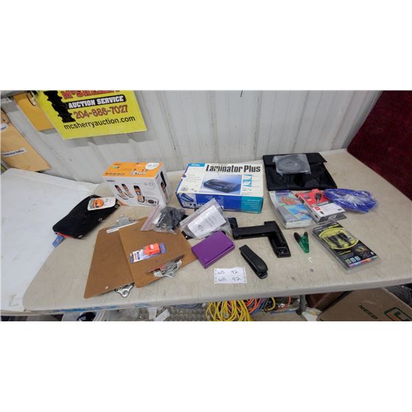 Uniden DECT 6.0 Digital Answering System, Royal Laminator plus, 2 Clipboards, & More