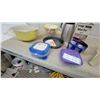 Image 5 : Kitchenware Lot: 4-Cup Mini Perk, Thermos, Cake Pan, Storage Containers, Mixing Bowls& More