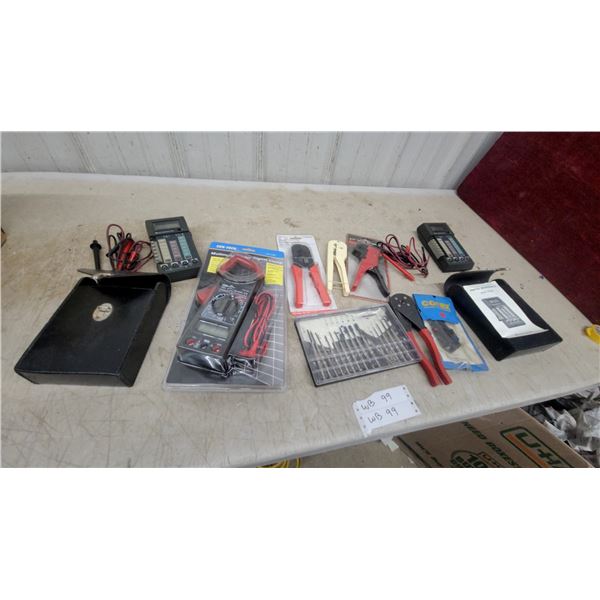 CEN-TECH Multimeter Meter-Digital Clamp, RadioShack Crimping Tool, Wire Stripper, & More