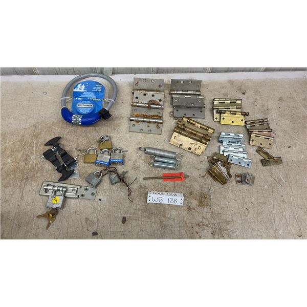 Kryptonite Combination Cable Lock, Hinges, Padlocks, Springs, Rubber Bumpers and More