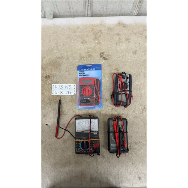 Digital Multimeter Lot, Mastercraft, Sanwa and More