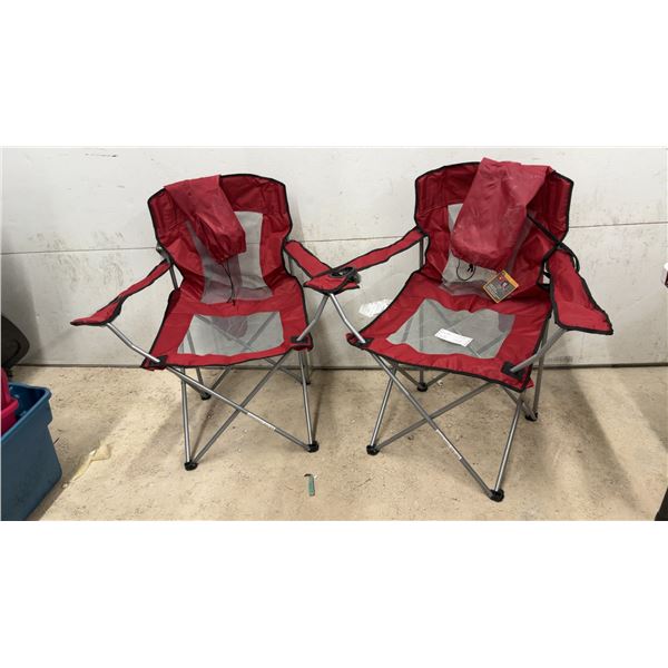 Terra Gear Everyday Outdoors High-Back Outdoor Chairs, 2 Pcs, w/ Carry Bags