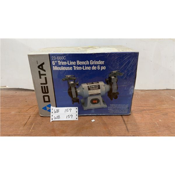 Delta 23-660C 6" Trim-Line Bench Grinder, 1/2 HP, 115V Induction Motor, & Manual