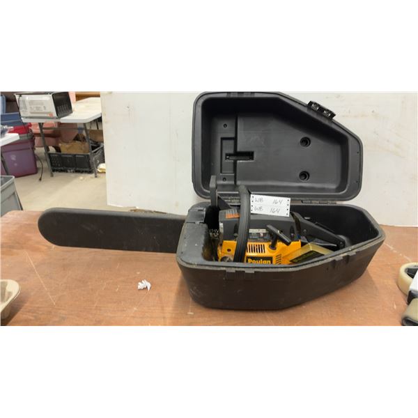 Poulan 295 PRO Chainsaw, 20" Bar, w/ Case & (2) New 12" Low-Kickback Saw Chains