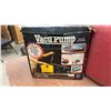 Image 2 : Vacu Pump & 4 Gas Cans: 3 Red, 1 Blue Kerosene, 1 Yellow