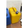 Image 6 : Vacu Pump & 4 Gas Cans: 3 Red, 1 Blue Kerosene, 1 Yellow