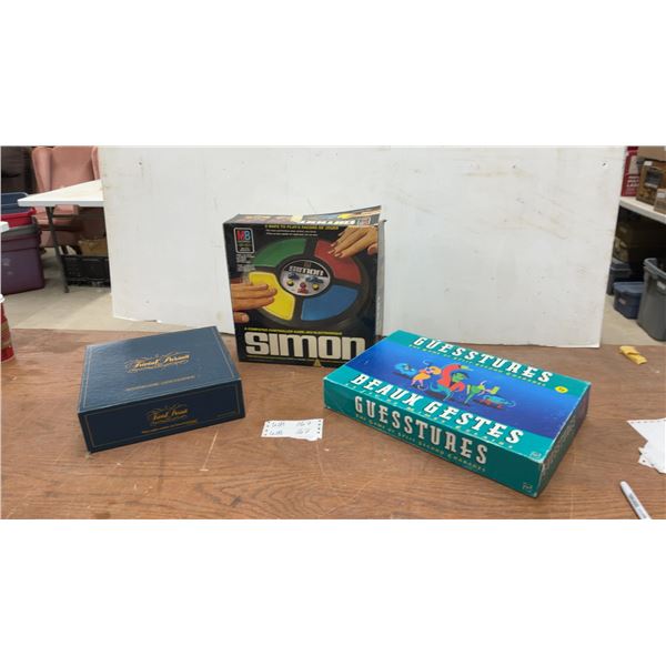 Trivial Pursuit Master Game, Simon Electronic Game, & Guesstures The Game of Split-Second Charades