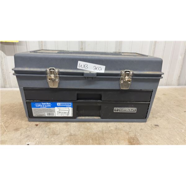 Mastercraft 2-Drawer Tool Box With Nut Driver Bit Set, Allan Keys and Screwdrivers