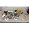 Image 1 : Assorted Electrical Supplies Including Outlet Boxes, Wire Nuts, Breakers, Receptacles
