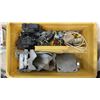 Image 2 : Assorted Electrical Supplies Including Outlet Boxes, Wire Nuts, Breakers, Receptacles