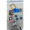 Image 4 : Assorted Electrical Supplies Including Outlet Boxes, Wire Nuts, Breakers, Receptacles