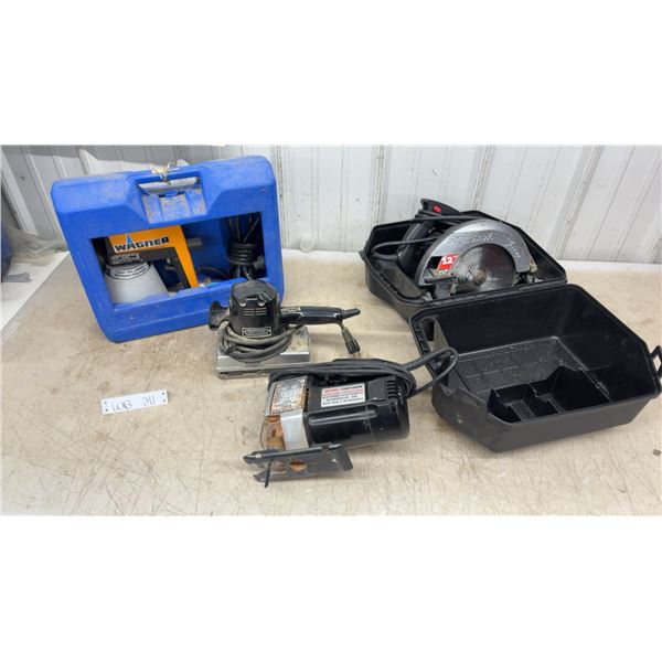 Wagner Paint Sprayer, SKIL 12-Amp 2.4 HP Skilsaw Circular Saw, Craftsman Autoscroller and More