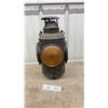 Image 1 : Vintage Railroad Signal Marker Lamp with Amber Lens