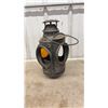 Image 3 : Vintage Railroad Signal Marker Lamp with Amber Lens