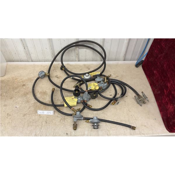 Lot of Propane Regulators, and Hoses