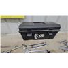 Image 2 : Assortment of Husky and Other Combination and Open-End Wrenches with Black Plastic Toolbox