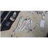 Image 5 : Assortment of Husky and Other Combination and Open-End Wrenches with Black Plastic Toolbox