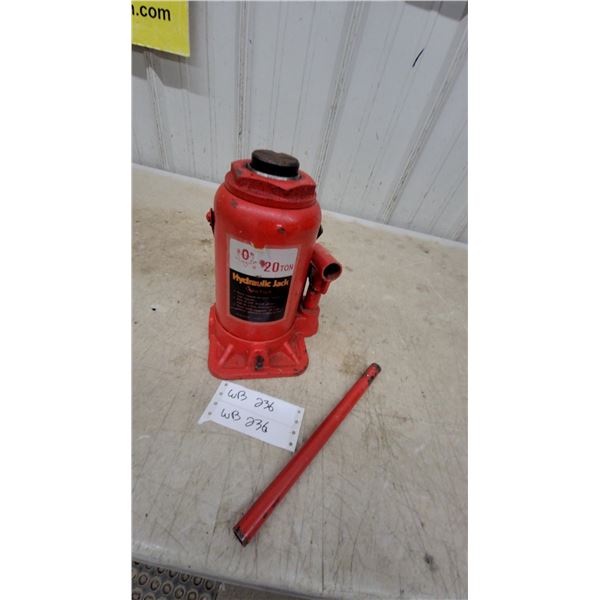 Golden Gear 20-Ton Hydraulic Bottle Jack with Handle
