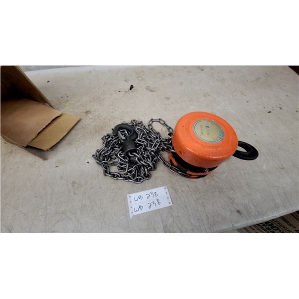 HS Type 1-Ton Manual Chain Block Hoist