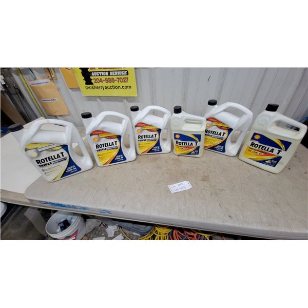 6x Shell Rotella T Triple Protection Heavy Duty SAE 15W-40 Engine Oil, 1 Gallon Jugs, 6gal. Total