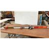 Image 13 : Fischer Cut 70 Skis with Bindings, Scott Ski Poles, & Red Ski Bag.