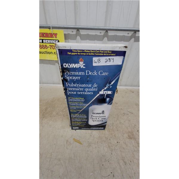 Olympic Premium Deck Care Sprayer Model 52199, 32" Extended Wand, 8' Hose, Brass Fan Tip New